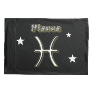 Pisces symbol pillowcase