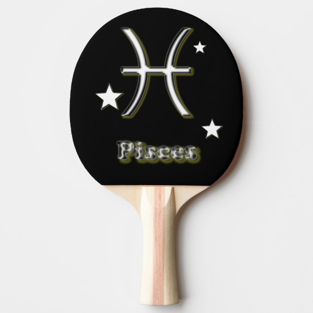 Pisces symbol ping pong paddle (Front)