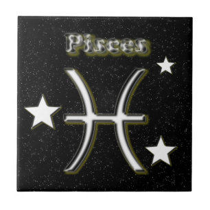 Pisces symbol tile