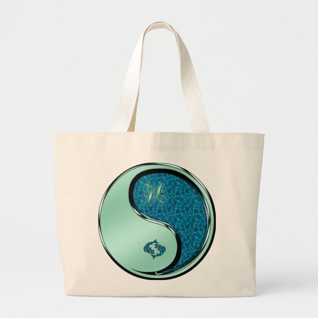 Pisces the Fish Large Tote Bag (Front)