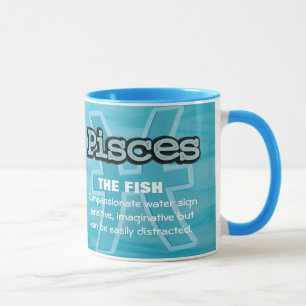 Pisces The Fish water sign astrological mug