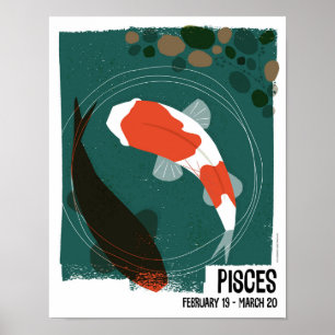 Pisces the Fish Zodiac Poster