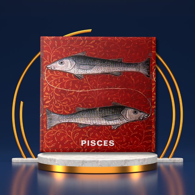 Pisces the Fish Zodiac Sign Birthday Party Tile (Pisces the Fish Zodiac Sign Birthday Party Ceramic Tile Cover)