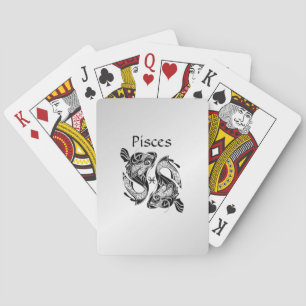Pisces the Fish Zodiac Symbol and Sign Playing Cards