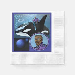 Pisces Theme birthday party favour Table Napkins. Napkin
