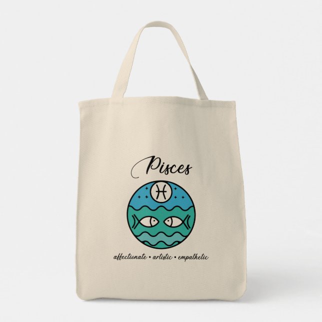 Pisces Tote Bag (Back)