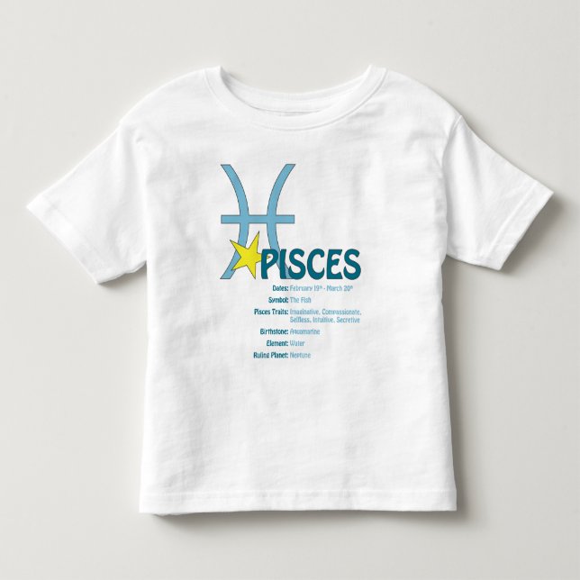 Pisces Traits Toddler T-Shirt (Front)