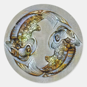 Pisces Venice Classic Round Sticker