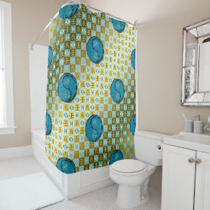 Pisces & Water Dragon Shower Curtain