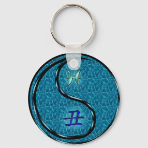 Pisces & Water Ox Key Ring