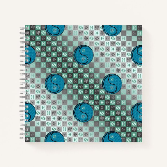 Pisces & Water Rabbit Notebook (Front)
