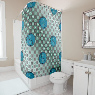 Pisces & Water Rabbit Shower Curtain