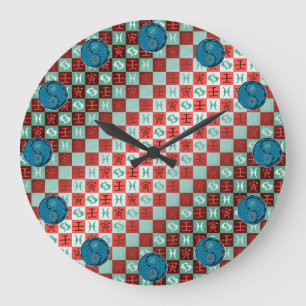 Pisces & Water Tiger Large Clock