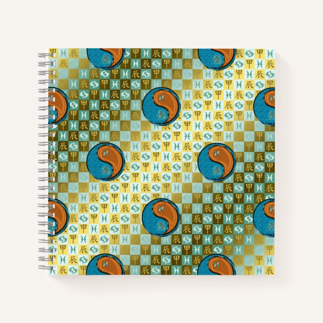 Pisces & Wood Dragon Notebook (Front)