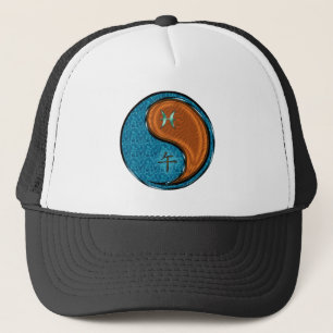 Pisces & Wood Horse Trucker Hat