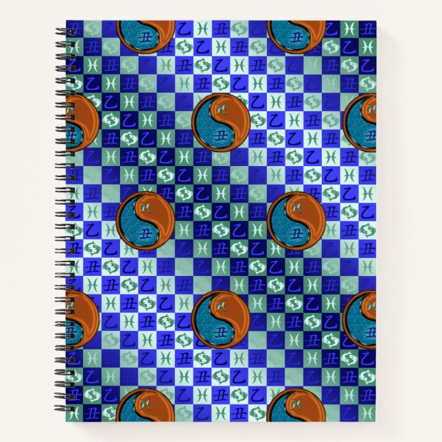 Pisces & Wood Ox Notebook (Front)