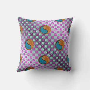 Pisces & Wood Rooster Cushion