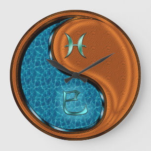 Pisces & Wood Snake Large Clock