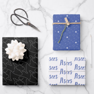 ⭐Pisces Wrapping Paper   Set of 3