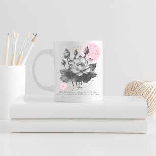 Pisces zodiac birth flower month birthday  coffee mug