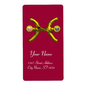 PISCES ZODIAC BIRTHDAY Pink White Pearls