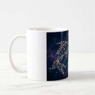 Pisces Zodiac Constellation Fish Starry Night Art Coffee Mug