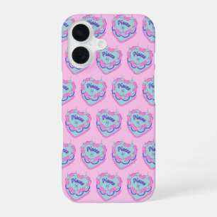 Pisces Zodiac Coquette Heart Birthday Cake iPhone 16 Case