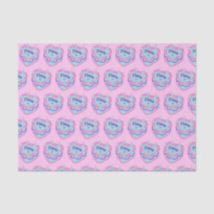 Pisces Zodiac Coquette Heart Birthday Cake Tissue Paper