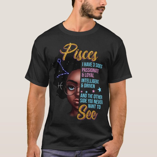 Pisces Zodiac For T-Shirt (Front)