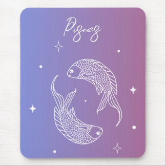 Pisces zodiac horoscope star sign gradient mouse mat