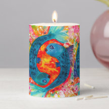 Pisces Zodiac Pillar Candle