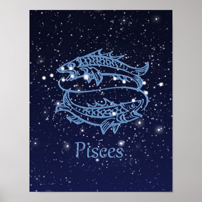 Pisces Zodiac Sign and Constellation (Front)