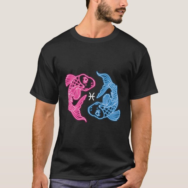 Pisces Zodiac Sign Astrology T-Shirt (Front)