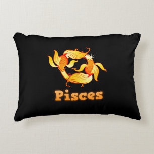 Pisces zodiac sign decorative cushion