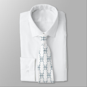 Pisces Zodiac Sign Fun Quote Modern Blue Text Tie