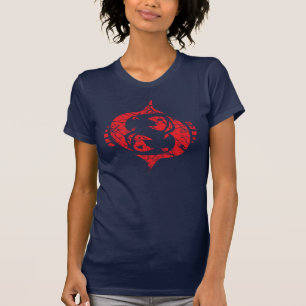 Pisces Zodiac Sign Grunge February 19 - March 20 T-Shirt