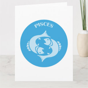 Pisces, Zodiac Sign, Horoscope, Astrology Card