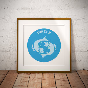 Pisces, Zodiac Sign, Horoscope, Astrology Poster