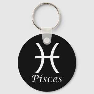 'Pisces' Zodiac Sign Key Ring