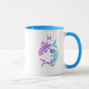Pisces zodiac sign mug