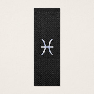 Pisces Zodiac Sign on Black Snake Skin Decor