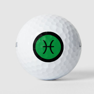 Pisces Zodiac Sign Personalised Custom Golf Balls