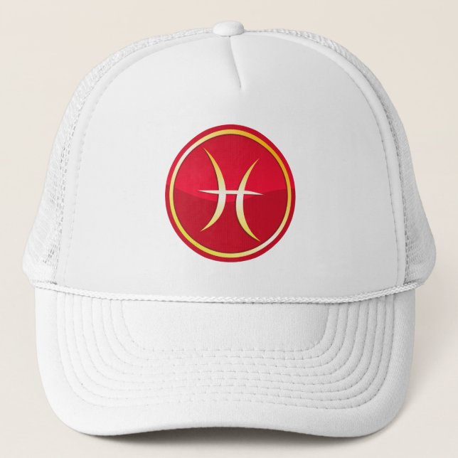 Pisces - Zodiac Signs Trucker Hat (Front)