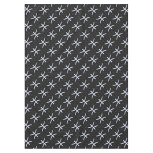 Pisces Zodiac Silver Symbol Black Snake Skin style Tablecloth