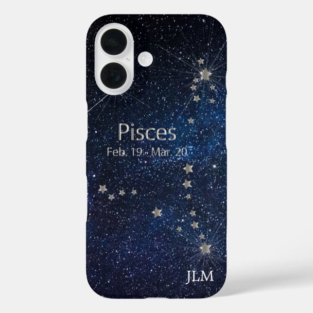 Pisces - Zodiac Star Sign Case-Mate iPhone Case (Back)