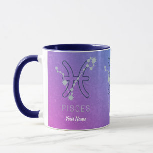 Pisces Zodiac Star Sign Horoscope Constellation Mug
