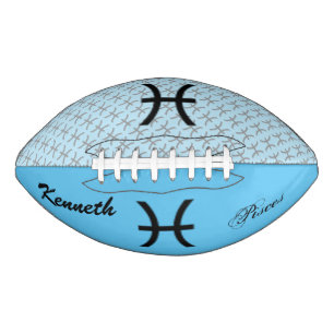 Pisces Zodiac Symbol Standard by Kenneth Yoncich American Football