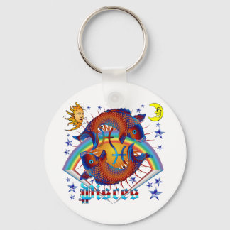 Pisces-Zodiac-V-1 Key Ring