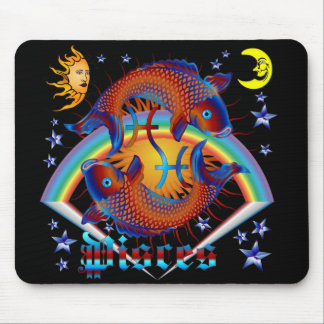 Pisces-Zodiac-V-1 Mouse Mat