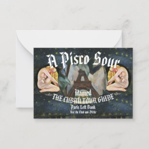 PISCO SOUR NAMED THE CUBAN TOUR GUIDE CARD